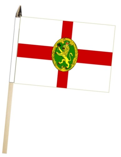 Alderney large hand flag - alderney,
