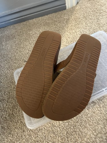 Hotter tan wide fit toe - wide, post