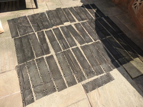 Gutter guard mesh blocked - guard,