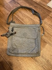 Kipling Medium Grey Crossbody Shoulder Bag Light Grey