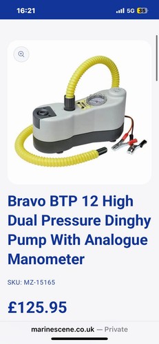 Bravo btp12 12v high pressure - bravo,