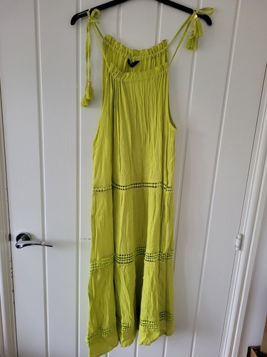 Lime green summer dress - m&s,