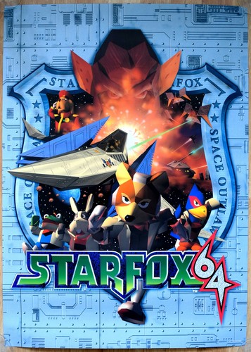 Starfox n64 50cm 70cm - starfox,