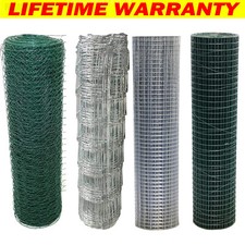 PVC Welded Wire Metal Mesh Gates Galvanised Netting Fencing Roll Aviary Fence