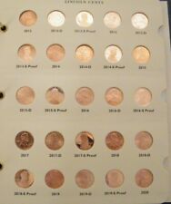 Proof Pennies 12~13~14~16~17~18~20~21 ~22~23 PDS Proof & Unc in Littleton Album