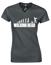 WALKING DEAD LADIES T-SHIRT DARYL GRIMES RICK DIXON MICHONNE ZOMBIES NEGAN FAN