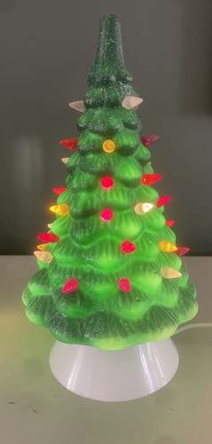 Vintage snowy christmas tree - vintage,