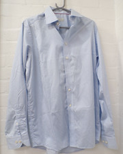 Eton of Sweden Blue White Check Shirt 42/16.5" Contemporary Fit (Mtr)