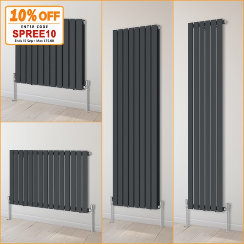 Anthracite designer radiator - anthracite,
