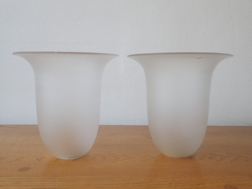 Pair frosted glass - pair,