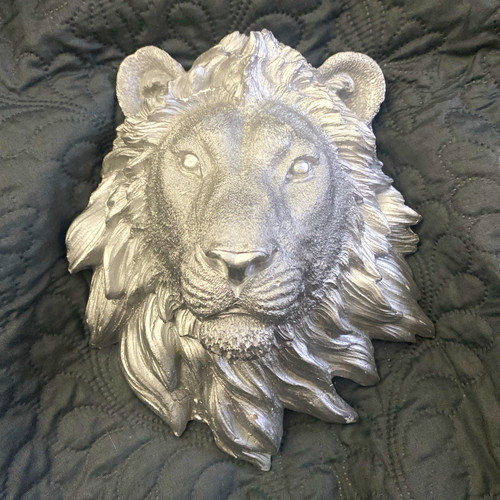 Silver lions head
