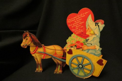 Vintage shetland pony pulling - vintage,