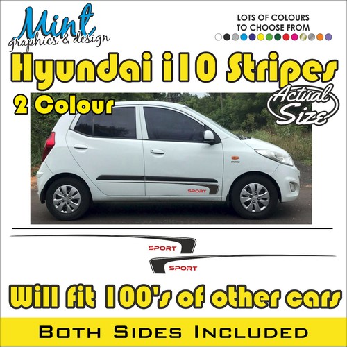 Hyundai i10 side stripes - i10, 2