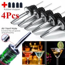 1/4PCS Sauce Drink Liquid Pourer Free Flow Bottle Dispenser Pour Spout Stoppers