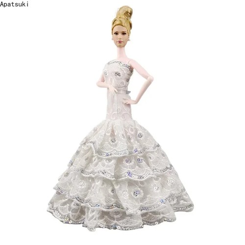 White silver flower dress - silver, for