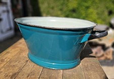 Vintage Green Enamel Bath