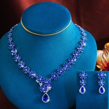 Blue Tanzanite Flower Drop