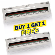 Royal Mail Size Guide Charge Guide Ruler Post Office Postage Template - White