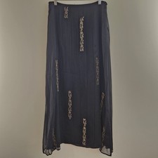 Nitya Black Long Maxi Skirt