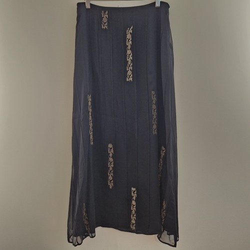 Nitya black long maxi skirt - nitya,