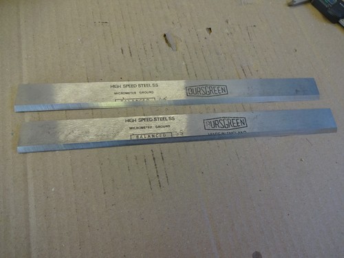 Wadkin planer blades - blades, 12"