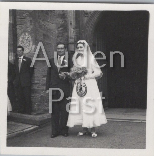 Bride and groom church - and,