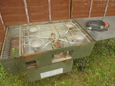 Ex British Army number 5 cookset, field kitchen. Gas stove.