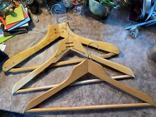 Vintage Wooden Trouser/coat Coat Hangers  Natural Wood X 3 #4