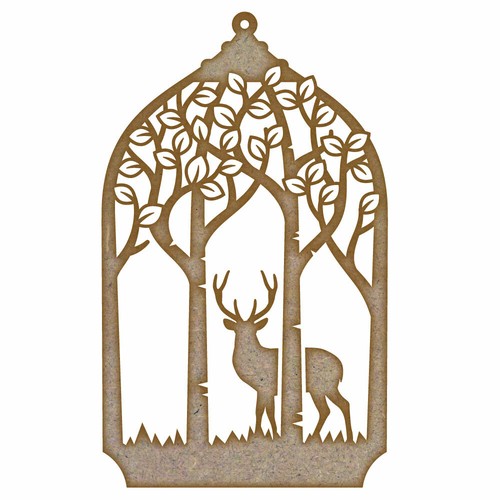 Stag lantern mdf - stag, laser