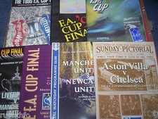 Cup final programmes - cup,