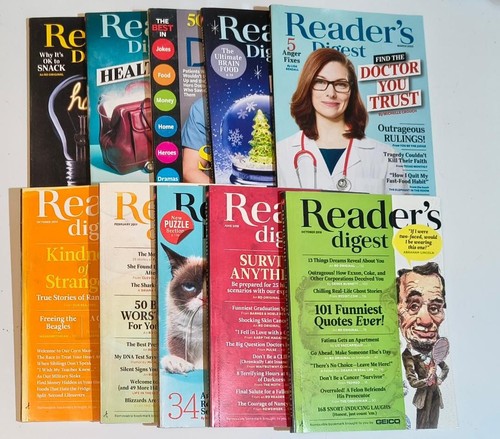 Reader digest magazine lot - digest, magazine's