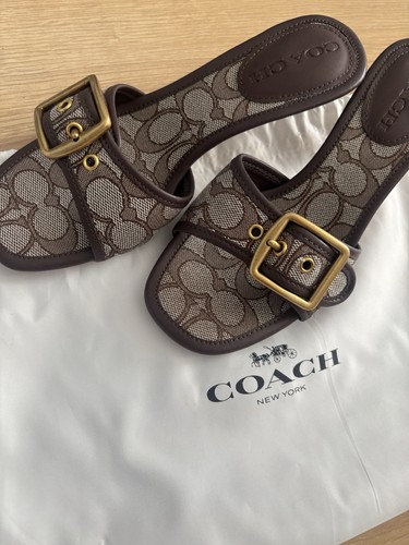Coach logo buckle slip - buckle, slip-on
