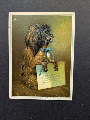 Victorian xmas greeting card - xmas,