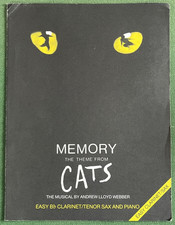 Memory - theme from Cats sheet music - Easy B flat Clarinet/Tenor Sax and Piano