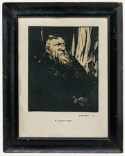 Sir William Nicholson (1872-1949) - Framed 1905 Lithograph, Auguste Rodin