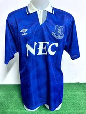 Everton No Match Worn Issue Shirt Jersey Vintage camiseta 1991/1992