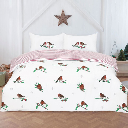 Robin christmas candy cane - christmas,