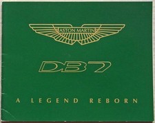 ASTON MARTIN DB7 A Legend Reborn USA Models Car Publicity Brochure 1996