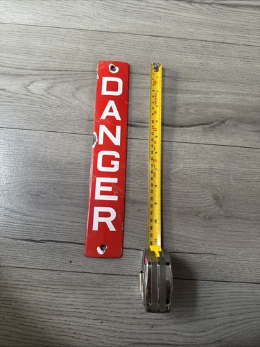 Vintage enamel red - and, white