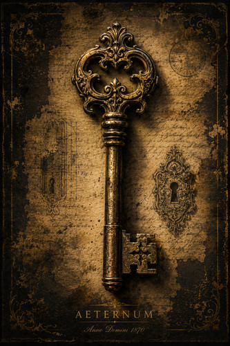 Antique skeleton key wall - antique,