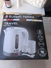 Russell Hobbs 23840 Electric Travel Kettle. 850ml Incl Two Travel Cups & Spoons