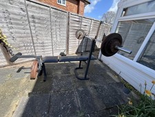 Weider Bench with bar and 75kg
