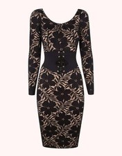 AGENT PROVOCATEUR BLACK AUDREY WASPIE DRESS SIZE SMALL 8 RRP £495
