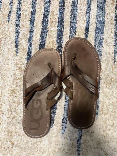 Ugg flip flops brown - flip, suede