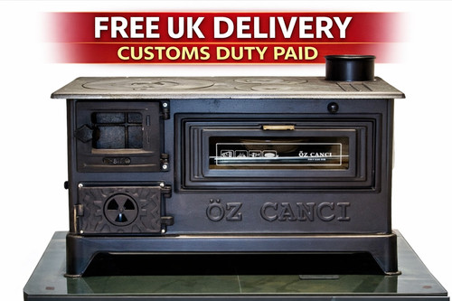 Cast iron wood burning stove - iron,