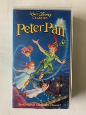 Walt Disney Classics Peter Pan VHS Video Cassette Tape UK release Animated Film