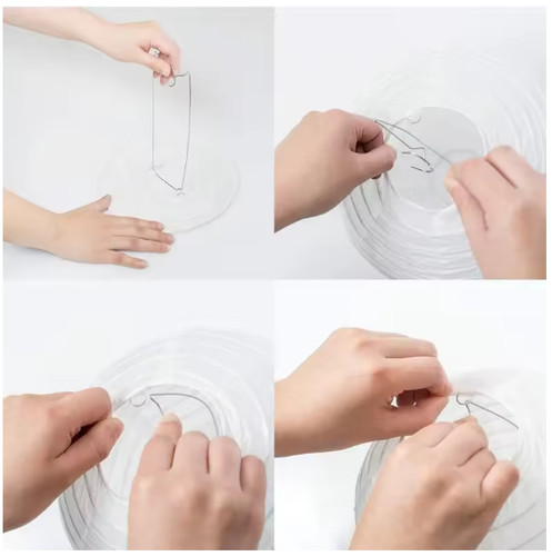 30cm white paper lampshade - 30cm,