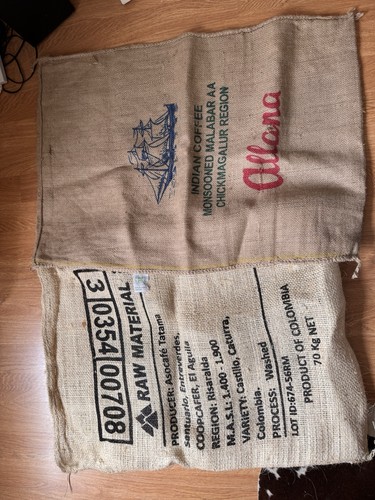 Two used jute - two,