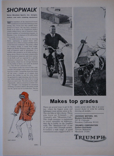 1964 triumph mountain cub - triumph,