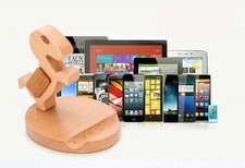 Wooden phone holder iPhone